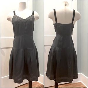 Silky Dark Grey Tailored Theory Dress - Size 10
